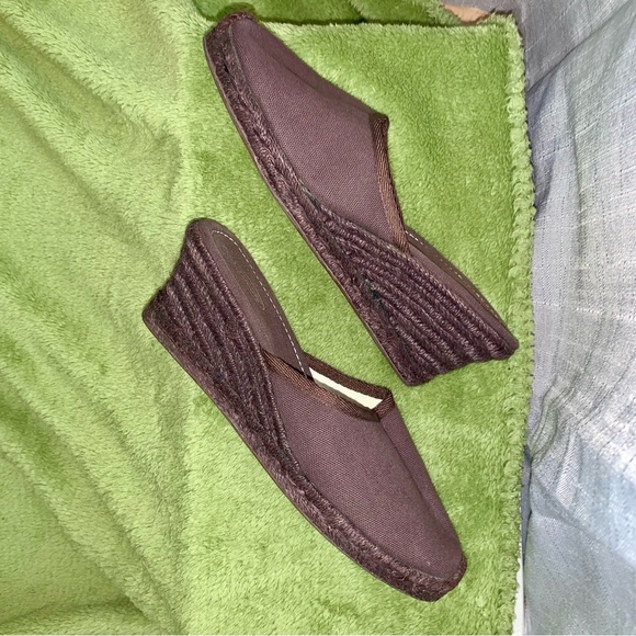 Talbots Brown Woven Wedge "Mandalay" size 6 - Picture 3 of 10